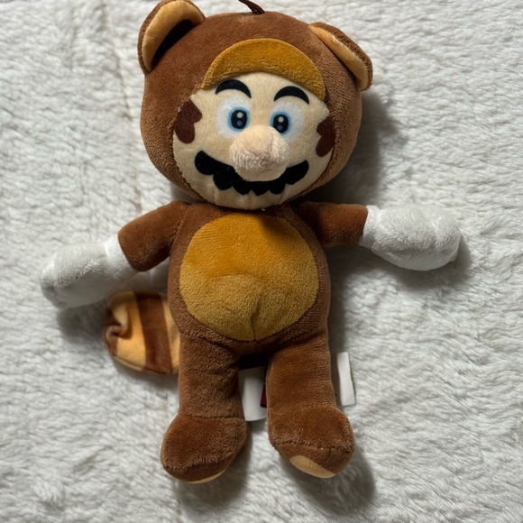 Nintendo Other - Nintendo Super Mario Bros 8” Plush Tanooki Raccoon Plush Toy
